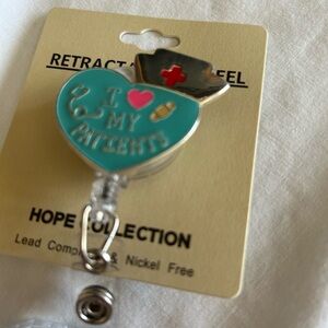 Teal Retractable‎ Badge Reel